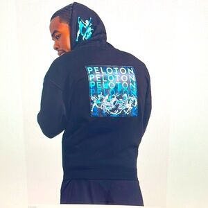 Peloton x Stanford Greene zip hoodie oversized mens size XL gently pre-owned